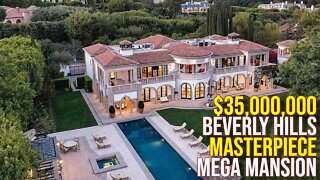 Exploring $35,000,000 Beverly Hills Masterpiece Mega Mansion