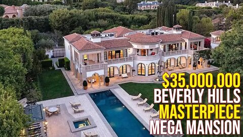 Exploring $35,000,000 Beverly Hills Masterpiece Mega Mansion