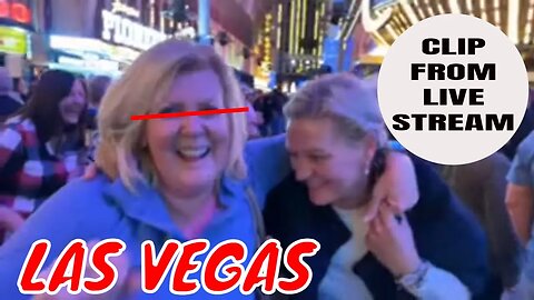 LADIES DANCING Clip from LIVE STREAM on Fremont Street LAS VEGAS - Join the Fun and SUBSCRIBE