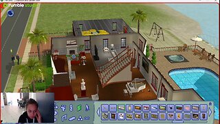 Finishing Beach Mansion Build (Sims 2)