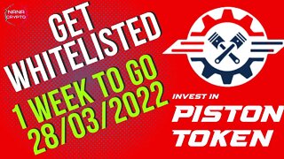 Piston Token PreSale 1 Week To Go | Still Time To Get Whitelisted
