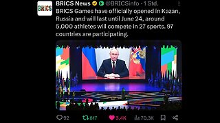 Vladimir Putin opened the 2024 BRICS Games. The Russian President addressed the participants