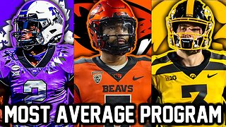 Who is THE MOST AVERAGE PROGRAM in College Football (Power Five Edition)