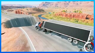 Cars vs Giant Pit & Trucks vs Giant Pit #318 – BeamNG Drive Crashes