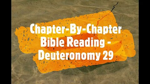 Chapter-By-Chapter Bible Reading - Deuteronomy 29