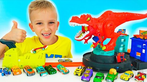 Vlad and Nikita play with Toy Cars | Hot Wheels City