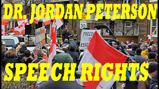 Free Speech Rights Protest For Dr. Jordan Peterson. In Toronto, Ontario Canada. 11 Jan 2023.