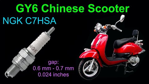 Changing the spark plug in a 150cc GY6 Chinese scooter