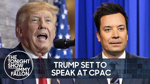 Trump Set to Speak at CPAC, TikTok to Limit Screen Time for Users Under 18 _ The Tonight Show
