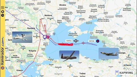 NATO's Monitoring of the Black Sea - Flight Patterns of 16th May
