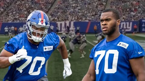 Rookie Evan Neal Mauls Defender In Scrimmage | New York Giants