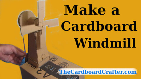 Make a windmill out of cardboard