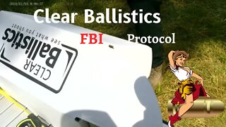 Using Clear Ballistics 10% FBI Block and Clothing Protocol Mills Ammunition