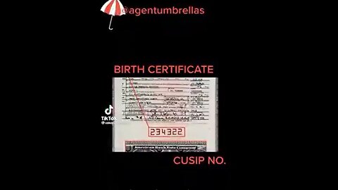 BIRTH CERTIFICATE BONDS - Certificate of Live Birth is a BOND