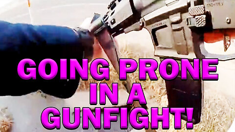 Cop Goes Prone With AR-15 In Shootout On Video! LEO Round Table S08E01c