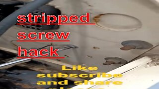 stripped screw