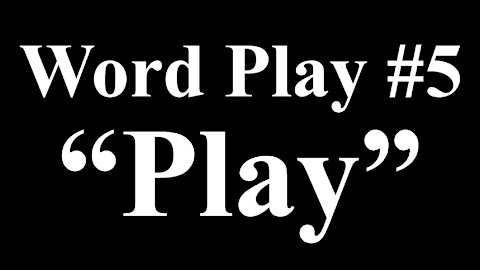 Word Play #5 Play