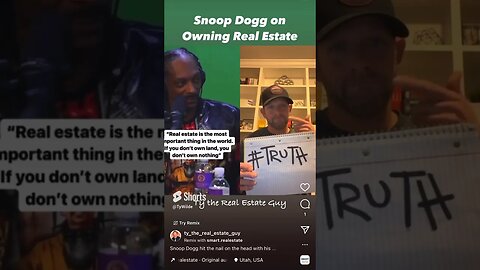 Snoop Dogg OWNING REAL ESTATE is the MOST IMPORTANT Thing in the WORLD #snoopdogg