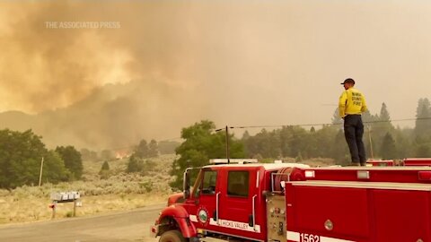 Devastating wildfires advancing through Northern California