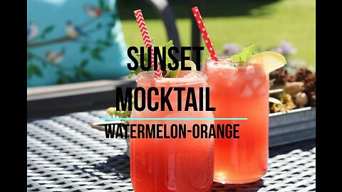 Sunset Mocktail: Watermelon-Orange