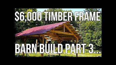 $6,000 Timber Frame Barn Part 3 Pouring DIY Concrete Pillars