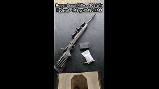 Ruger Gunsite Scout Rifle - .308 Win Chronograph (Federal 149 gr XM80 FMJ)