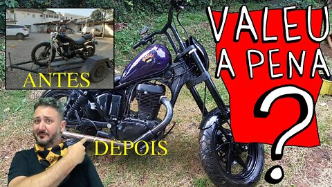 Customizou TOTALMENTE a MOTO CUSTOM, mas SERÁ que VALEU a PENA? O caso SAVEGE 650