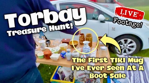 Torbay Car Boot Sale Treasure Hunt! | The First TIKI Ever Seen In The Wild