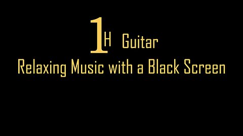 Relaxing Music Acoustic Sweet🎵with a Black Screen