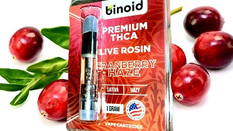 Binoid Premium THCA Live Rosin Cranberry Haze Review