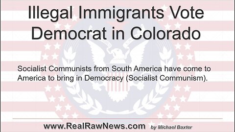 Illegal Immigrants Vote in Election in Colorado