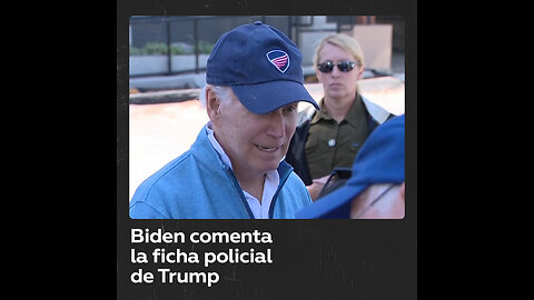 “Un tipo guapo”: Biden comenta la ficha policial de Trump