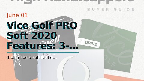 Vice Golf PRO Soft 2020 12 Golf Balls