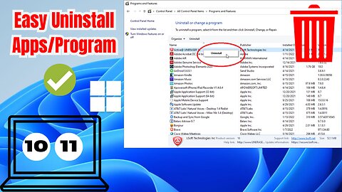 How to Uninstall Apps and Programs (Windows 10/11)