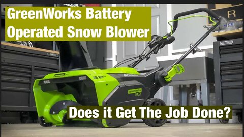 GreenWorks Pro 60 Volt Battery Powered Snow blower. Does a battery powered snow blower work?