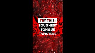 Toughest #TongueTwisters .. ((💪🏻🌪️)) ((🗣️💨)) .. #SpeedTest #challenge