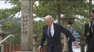 Biden Trips Down The Stairs In Japan