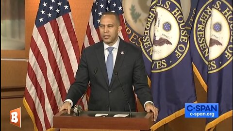 MOMENTS AGO: House Minority Leader Rep. Hakeem Jeffries speaking with reporters...