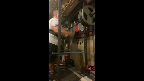 405 raw squat 54 year old masters powerlifter