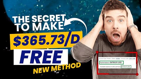 The Secret To $365.73/DAY, MAKE MONEY WITHOUT INVESTMENT, Free Traffic