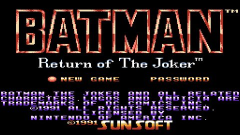 Batman - Return of the Joker (1991) Full Game Walkthrough [NES]