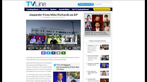 Jeopardy! Fires Mike Richards As Executive Producer