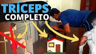 🏠 Como treinar TRÍCEPS em casa ✅ TREINO COMPLETO de Tríceps (Tríceps SEM APARELHO)