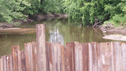 Kayak launch being installed in Williamston