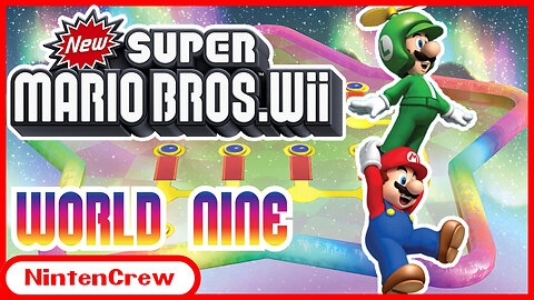 THE BIG FINALE • New Super Mario Bros Wii Co-Op Let's Play • World 9