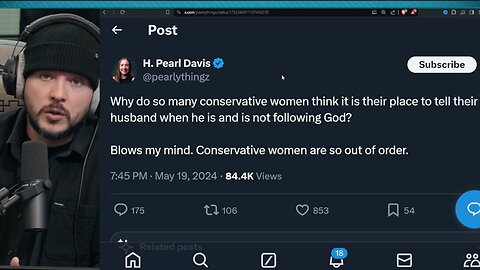 Pearl Davis SLAMS Conservative Women For NOT Obeying Husbands, Debates Lauren Chen On X