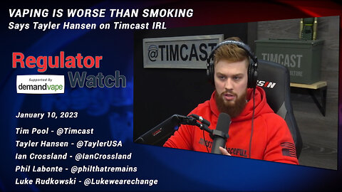 VAPING IS WORSE THAN SMOKING | Says Tayler Hansen on Timcast IRL