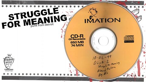 Struggle for Meaning 💿 Live Soundboard Recording 10-2-1999. Christian Punk from Detroit, Michigan