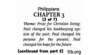 Philippians Chapter 3 (Bible Study) (3 of 7)