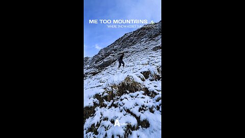 Beauty of snow covered mountains.